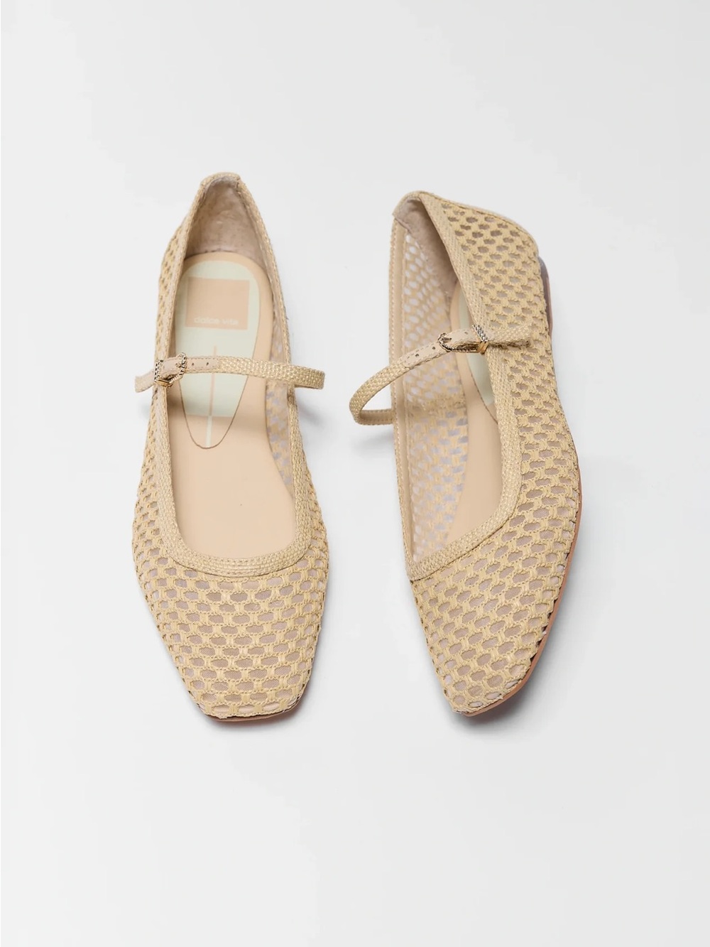 Dolce Vita Beige Knit Reyes Flats